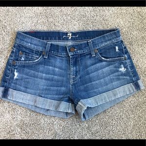 7 For All Mankind Jean Shorts size 26
